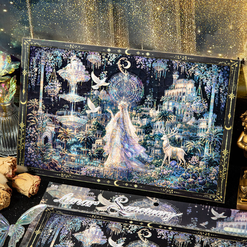 Lost Palace Series 3D Sticker featuring lace designs for journaling, scrapbooking and collage