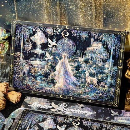Lost Palace Series 3D Sticker featuring lace designs for journaling, scrapbooking and collage