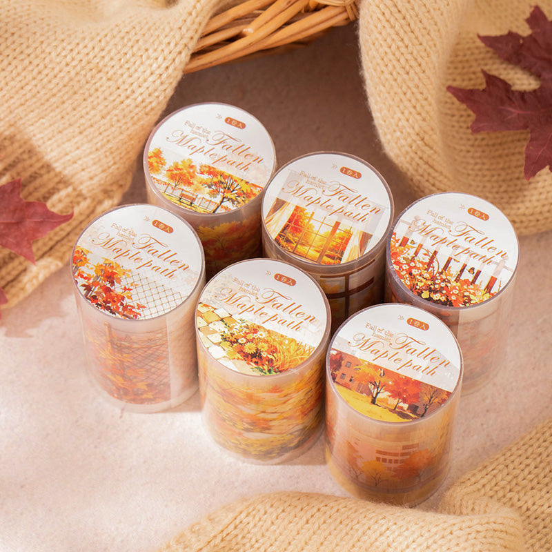 Maple Leaves Series PET Tape for journaling, scrapbooking and collage