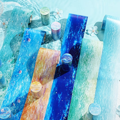 Clear Water Series PET Tape for journaling, scrapbooking and collage