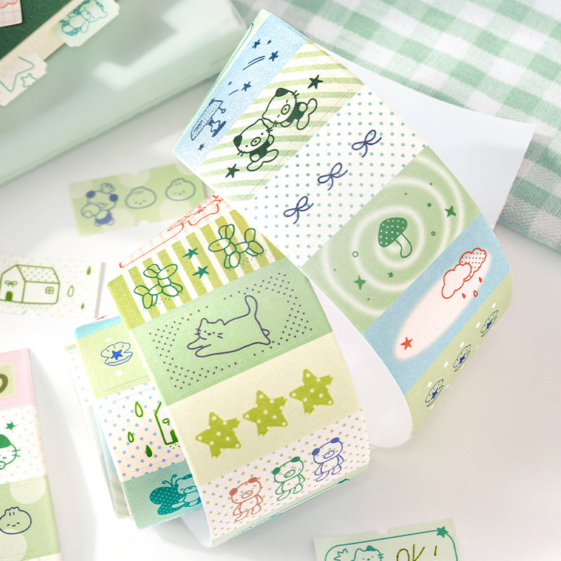 Graffiti Dot Series Die Cutting Writing Paper Tape