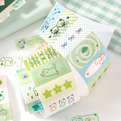 Graffiti Dot Series Die Cutting Writing Paper Tape