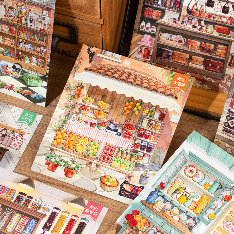 Tea Break Series 3D Sticker Book featuring tea, and book designs for journaling, scrapbooking and collage