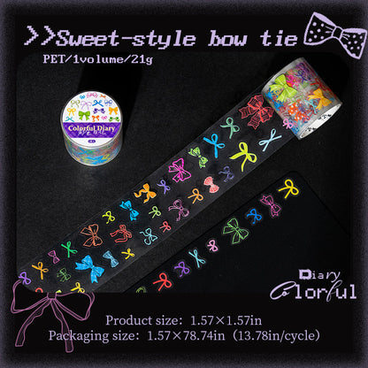 Color Diary Series Die Cutting PET Tape