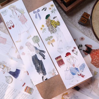 5.5cm*100cm Living Condition Die Cutting Washi/PET Tape for journaling, scrapbooking and collage