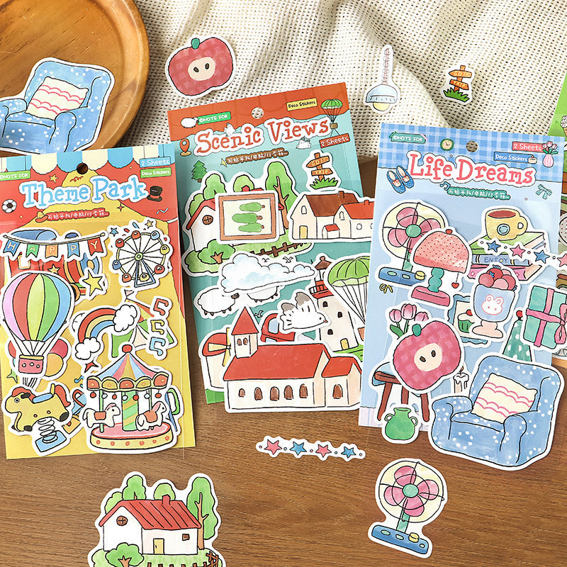Happy Wanderer Chronicles Series Sticker for journaling, scrapbooking and collage