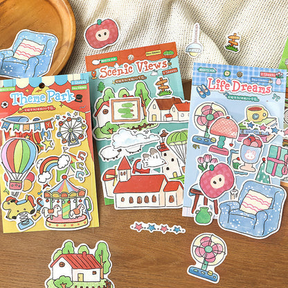 Happy Wanderer Chronicles Series Sticker for journaling, scrapbooking and collage