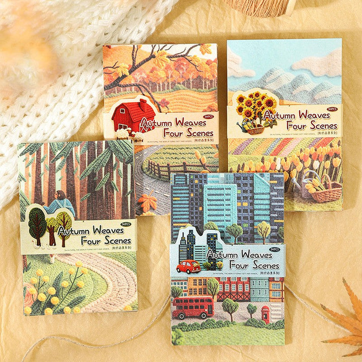 Autumn Weaves Four Scenes Material Paper