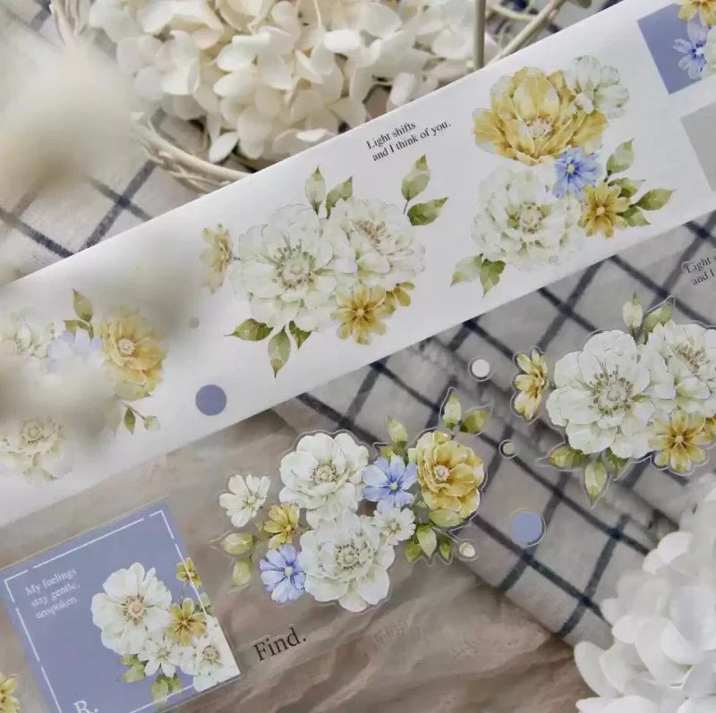 Floral Rose PET & Washi Tape
