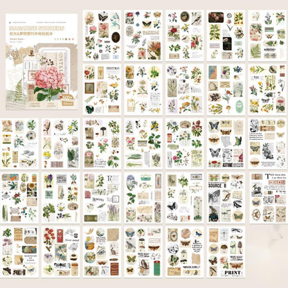 Vintage Butterfly Garden Sticker Book