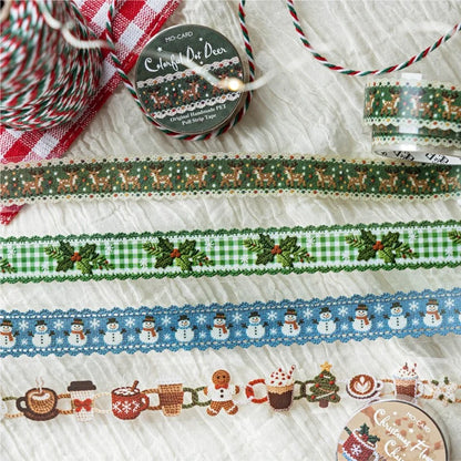 Christmas Floral Garland PET Tape