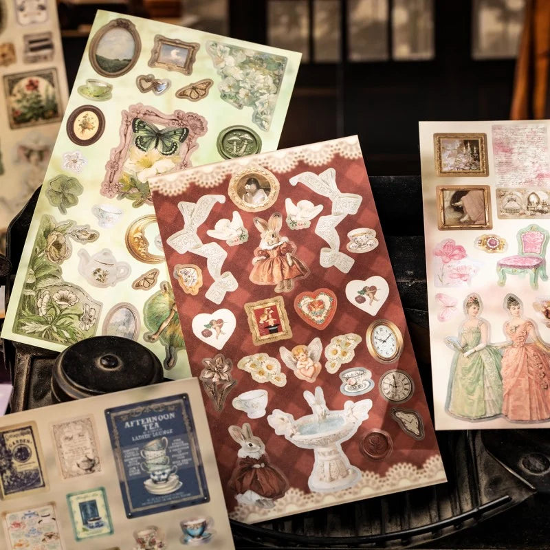 Dream Garden Tea Gathering Sticker Book