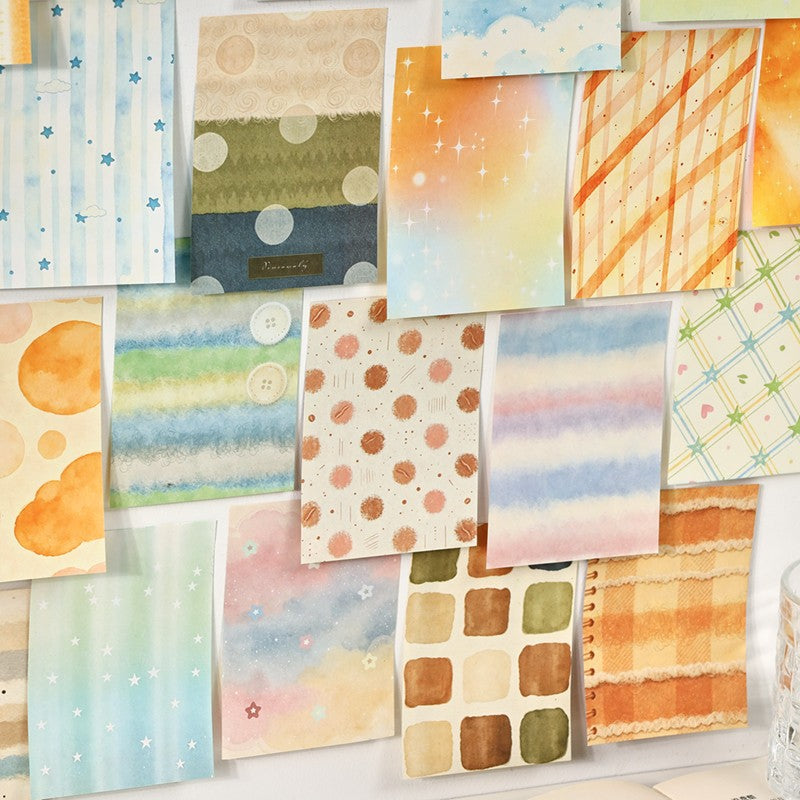 Soft Fog Color Card Writing Paper