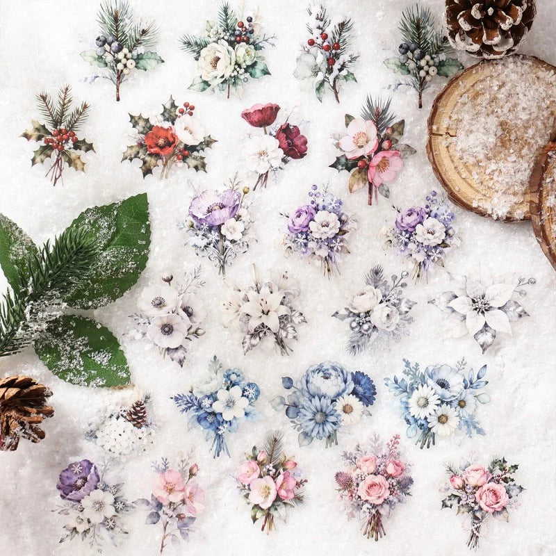 Winter Rose Flutter Sticker Pack