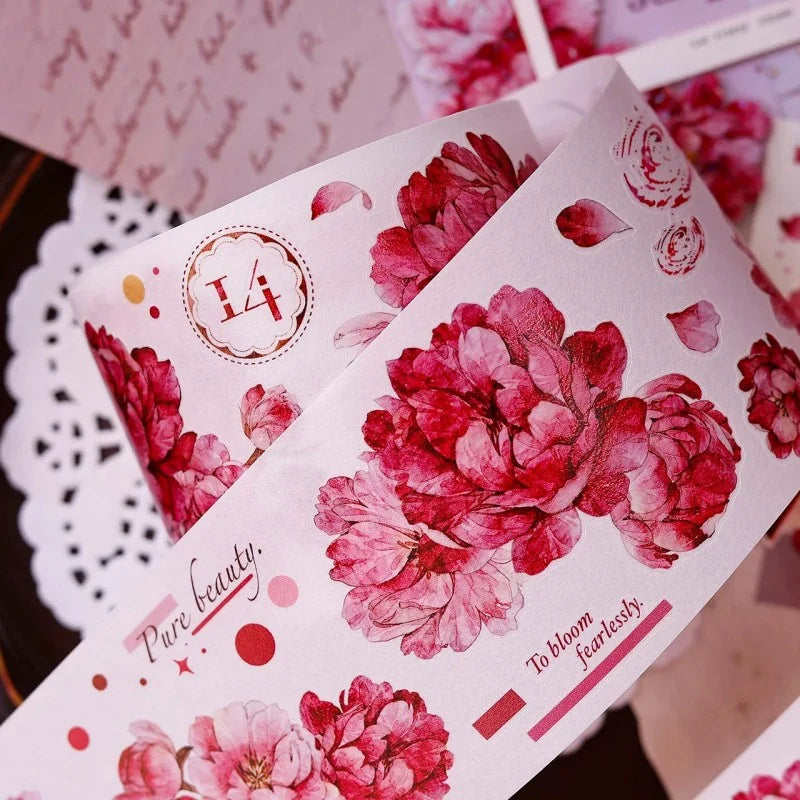 Peony Vintage PET & Washi Tape
