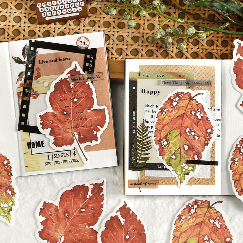 Leaf completed poem Sticker
