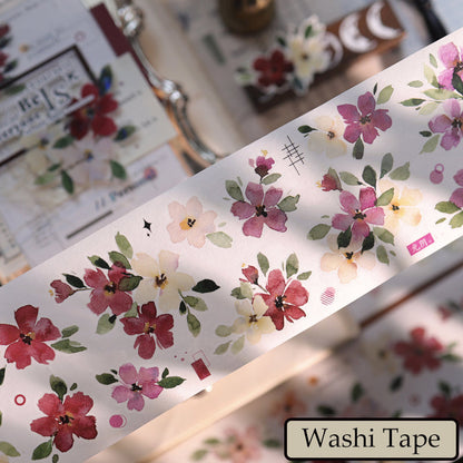 6cm*150cm Monet Garden Die Cutting Washi/PET/Shell Light PET Tape