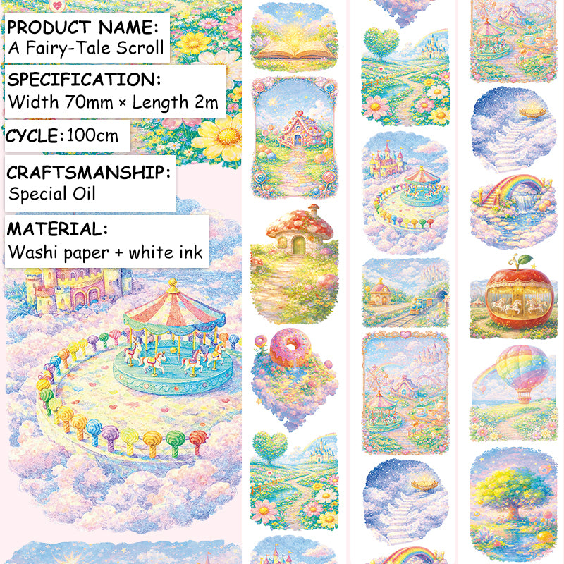 Fairy Tale Scroll Washi Tape
