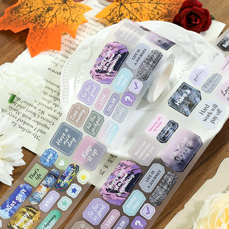 Moments of Life Die Cutting Fog PET Tape for journaling, scrapbooking and collage