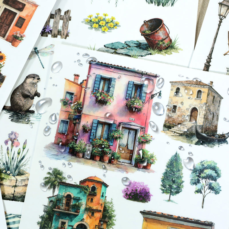 Journry Life Sticker Book featuring book designs for journaling, scrapbooking and collage