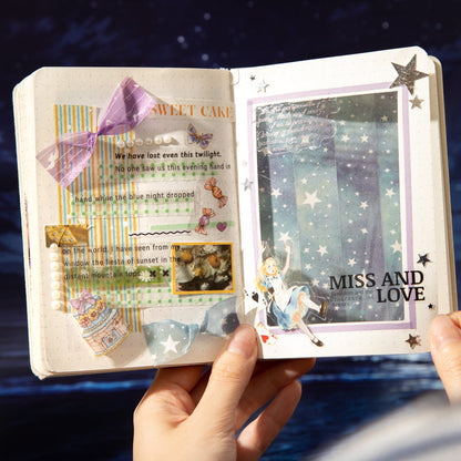 Illusion Dream Series Flash PET Tape featuring dream designs for journaling, scrapbooking and collage