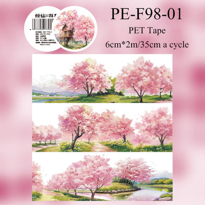 Ruban adhésif PET Série Saison des fleurs de cerisier