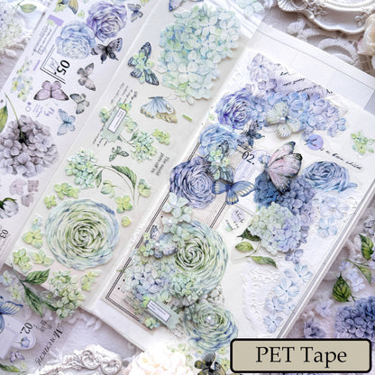 Whole Roll 6cm*6m Embroidered Flower Letter Washi/PET Tape