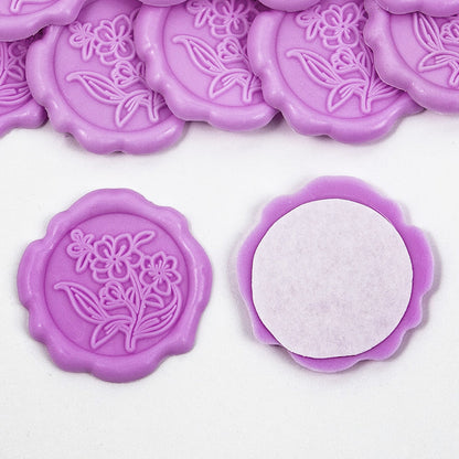 Leaves of Rose Wax Seal Sticker