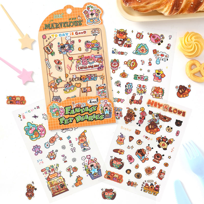 Fantasy World Series Sticker featuring fantasy designs for journaling, scrapbooking and collage