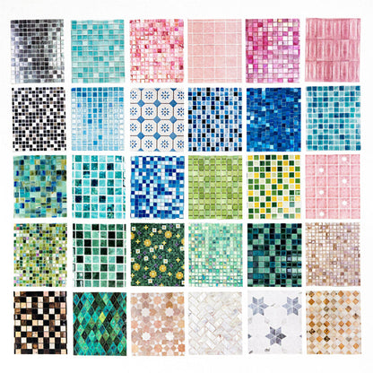 Lijiu Color Brick Series Washi Tape featuring color designs for journaling, scrapbooking and collage