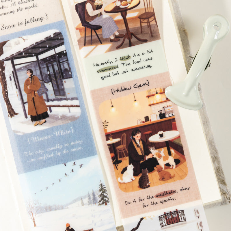 Relaxing Holiday Series Die Cutting PET Tape for journaling, scrapbooking and collage