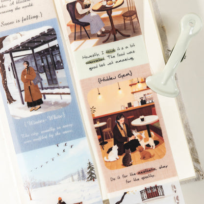 Relaxing Holiday Series Die Cutting PET Tape for journaling, scrapbooking and collage