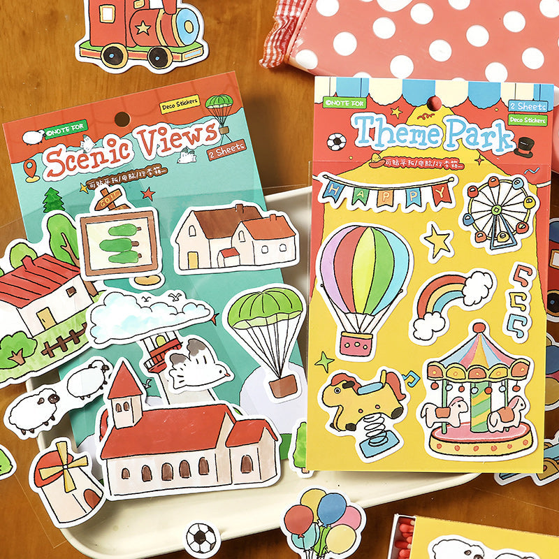 Happy Wanderer Chronicles Series Sticker for journaling, scrapbooking and collage
