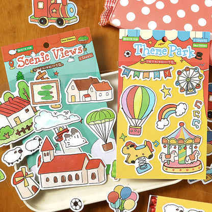 Happy Wanderer Chronicles Series Sticker for journaling, scrapbooking and collage