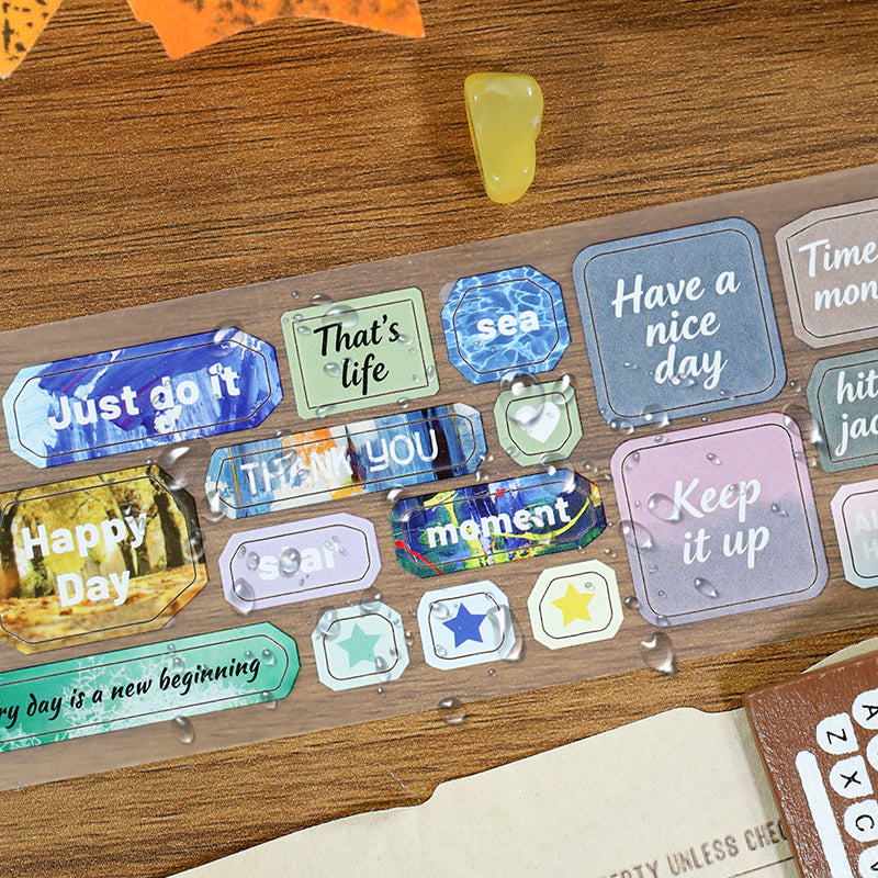 Moments of Life Die Cutting Fog PET Tape for journaling, scrapbooking and collage
