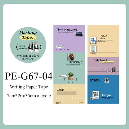 Fragment Collection Series Writing Paper Tape