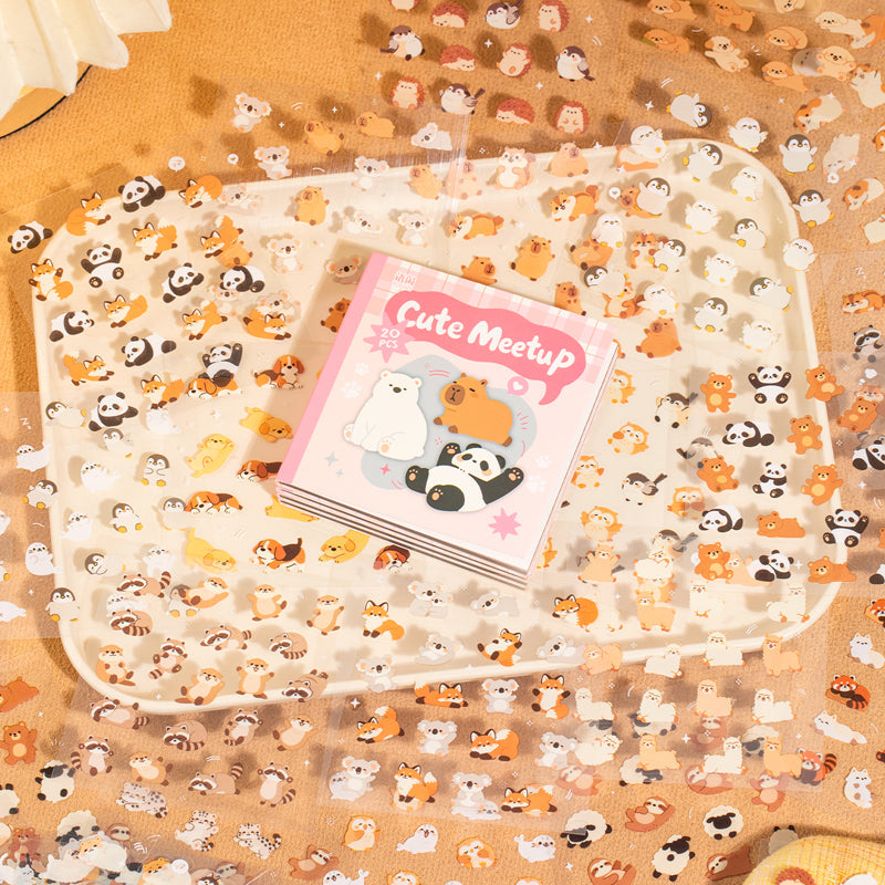 Furry Files Series Sticker Book featuring book designs for journaling, scrapbooking and collage