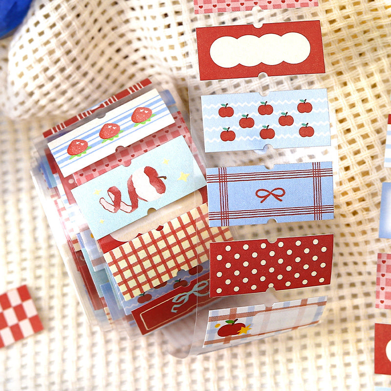 Afternoon Tea Melody Series Die Cutting Writing Paper Tape featuring tea designs for journaling, scrapbooking and collage