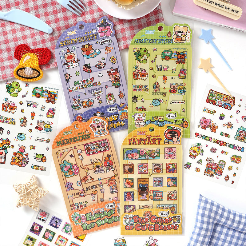 Fantasy World Series Sticker featuring fantasy designs for journaling, scrapbooking and collage
