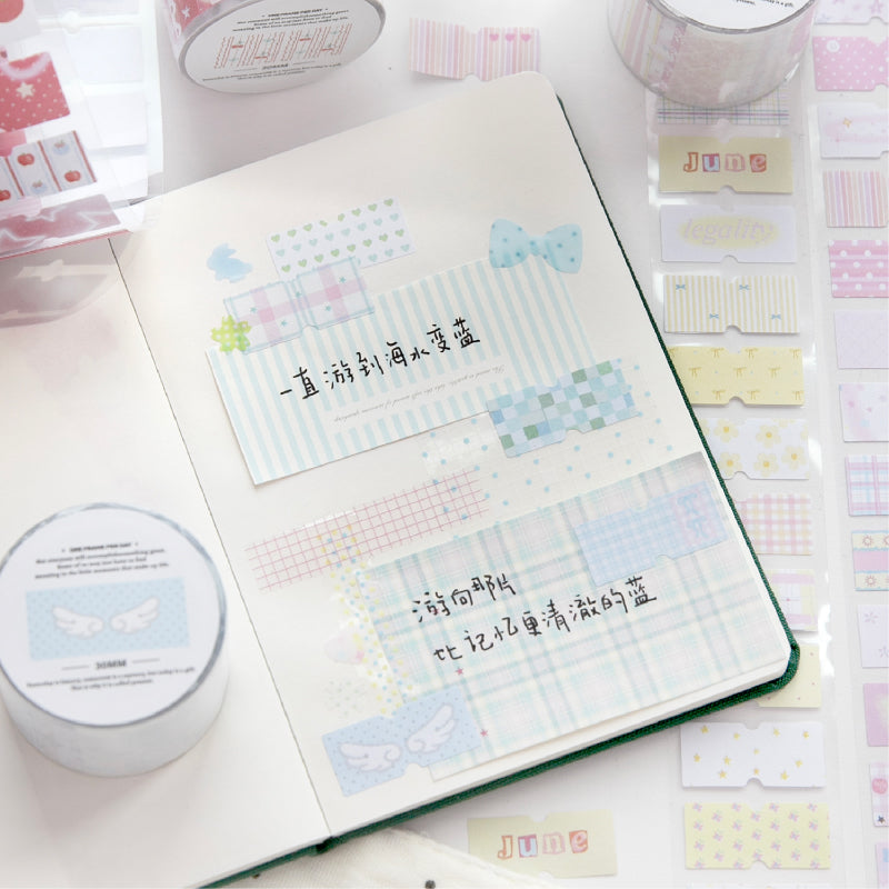 Healing Heart Series Die Cutting Writing Paper Tape for journaling, scrapbooking and collage