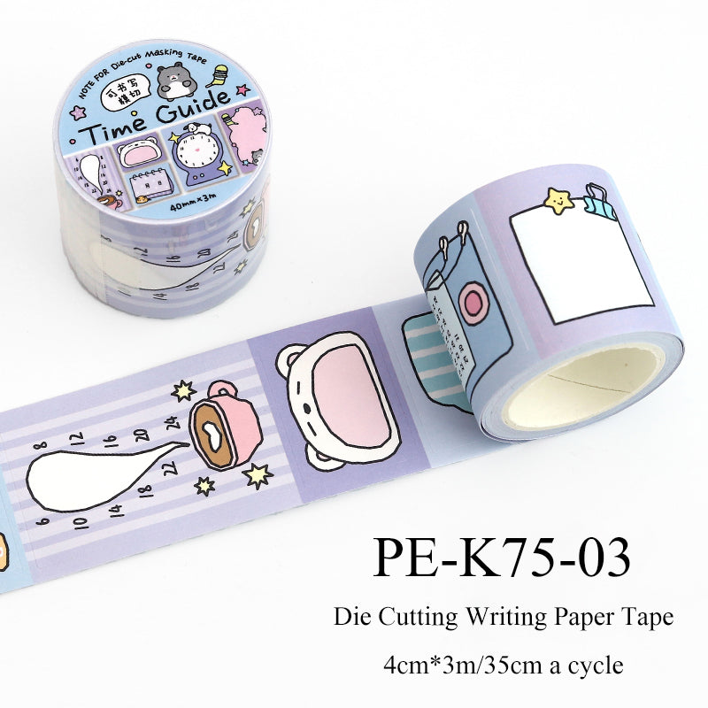Corner Thoughts Series Die Cutting Writing Paper Tape