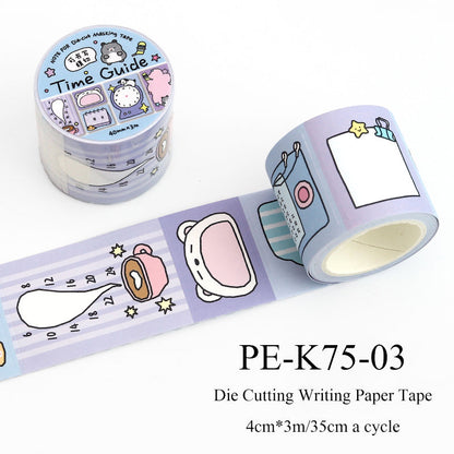 Corner Thoughts Series Die Cutting Writing Paper Tape