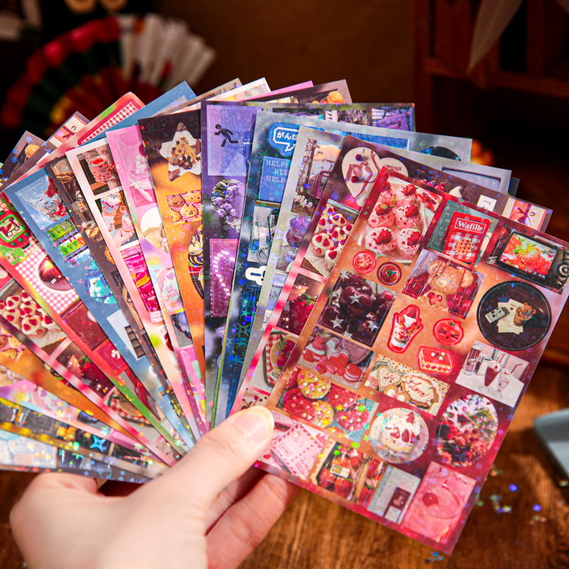 Retro Fantasy Of Corner Street Sticker Book