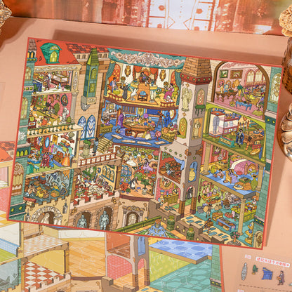 Secret Realm Series 3D Sticker featuring secret designs for journaling, scrapbooking and collage