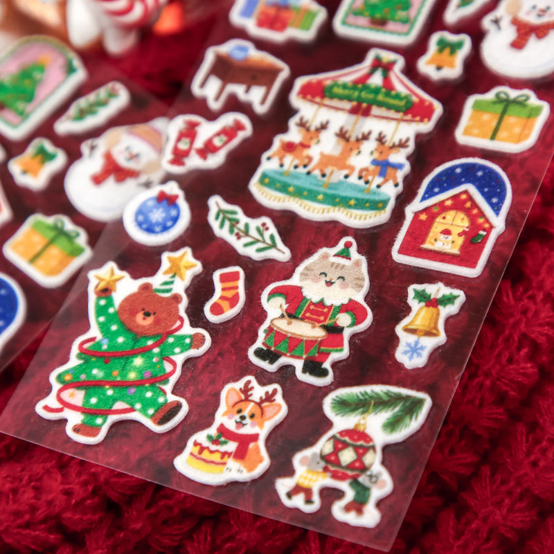 Warm Winter Christmas Story Series Sticker for journaling, scrapbooking and collage