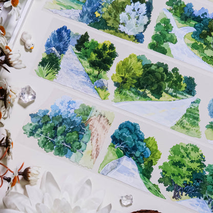 7cm*100cm Township Road PET Tape for journaling, scrapbooking and collage