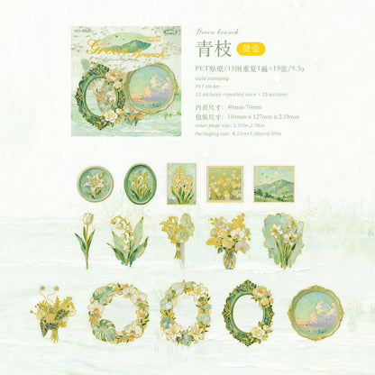 Oil Painting Floral Sentiment Series Sticker