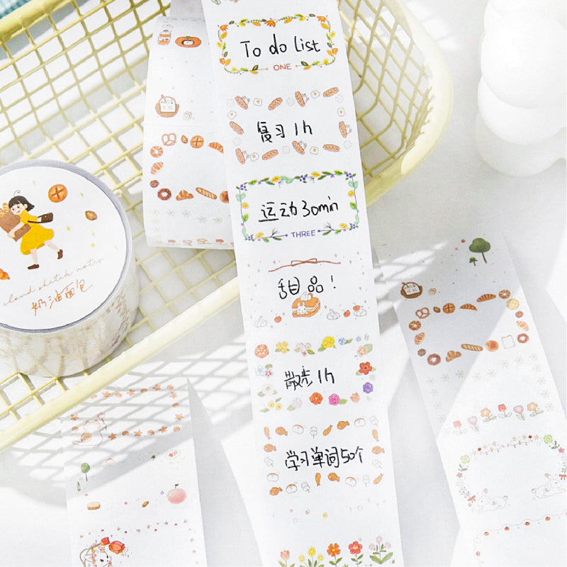 Sweetheart Imprint Series Die Cutting Writing Paper Tape featuring sweet designs for journaling, scrapbooking and collage