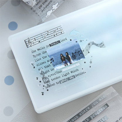 Frosty Love Series Die Cutting PET Tape for journaling, scrapbooking and collage