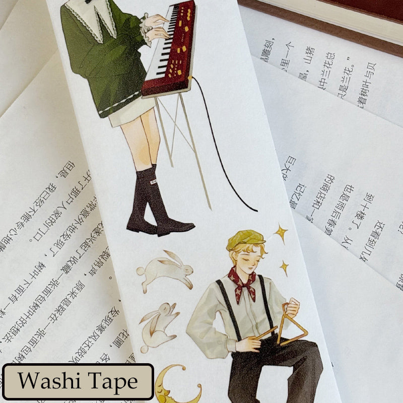 Whole Roll 6cm*5m Fingertip Glimmer Die Cutting Washi/PET/Shell Light PET Tape
